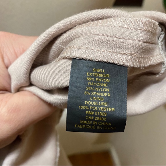 Cynthia Steffe Nude HighNeck ButtonSnap Midi Dress - Picture 8 of 8